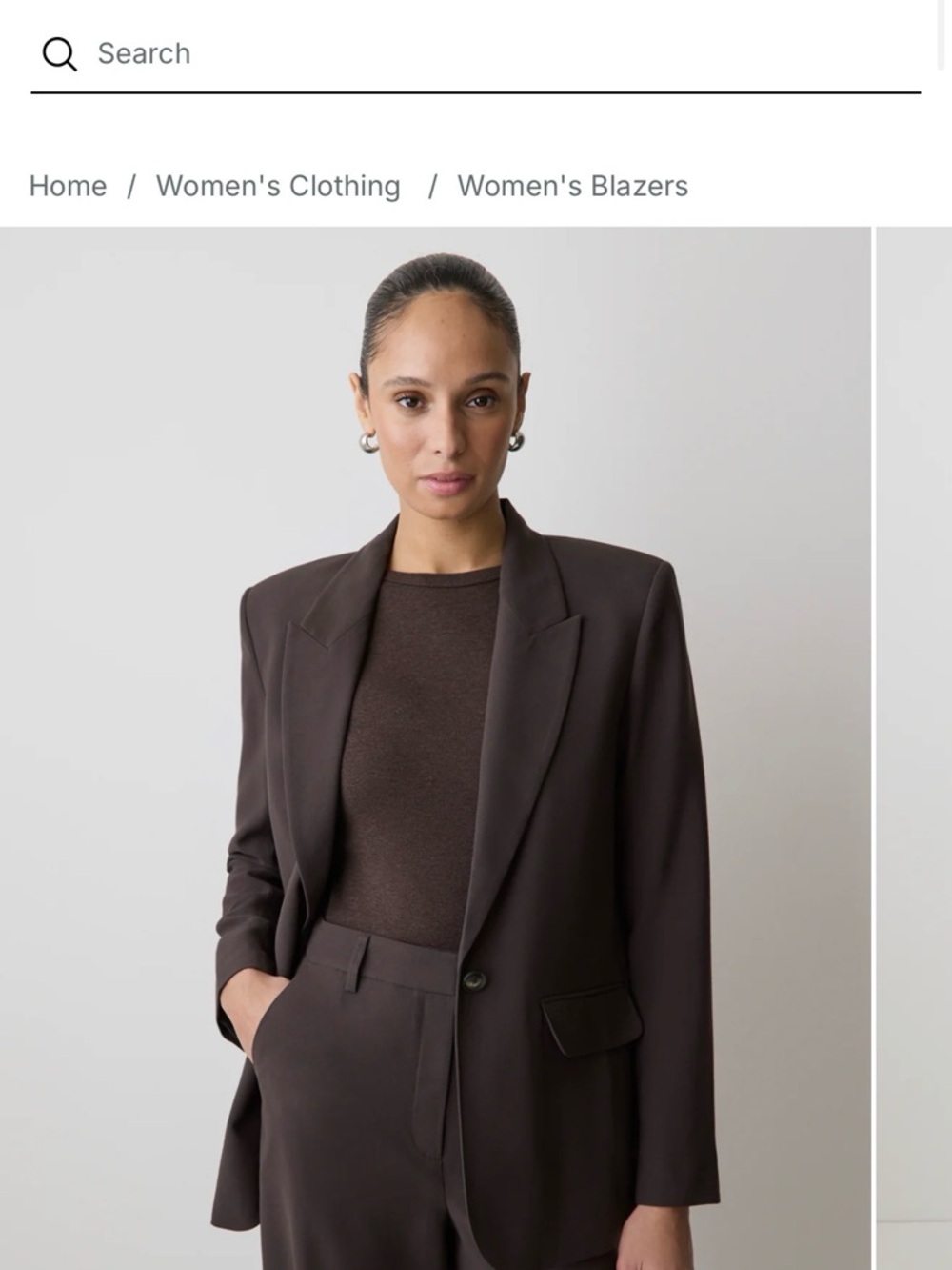 RW&CO. Dark Brown Women's Blazer